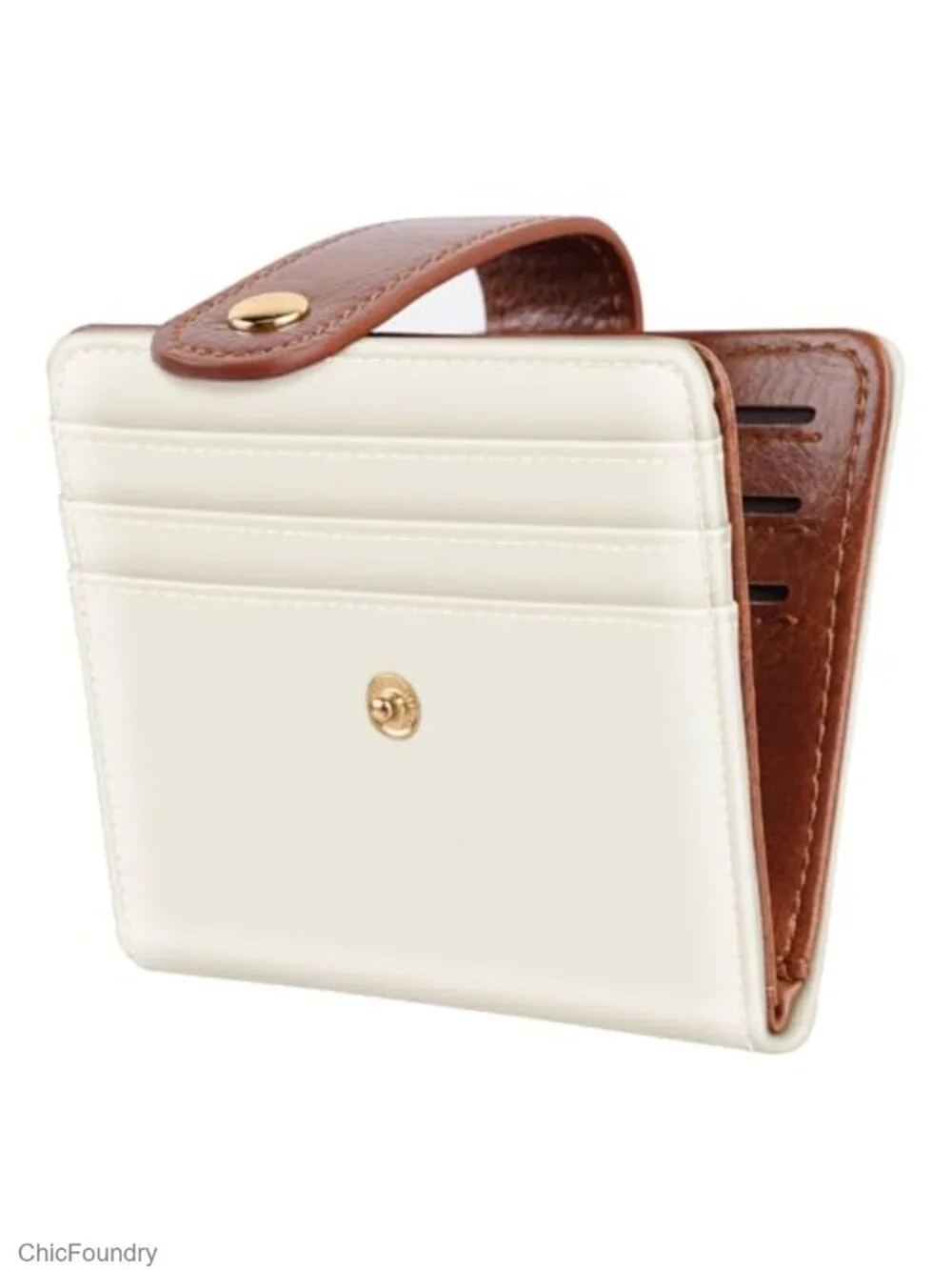 Slim Bifold Wallet Women Minimalist RFID Blocking Card Holder with Coin Pocket